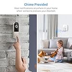 1080p Wireless Video Doorbell with Indoor Ring Chime, Enhanced Security with AI Human Detection, 2-Way Audio, Night Vision, Cloud Storage, Real-Time Alerts, Smart Home Protection - Image 5