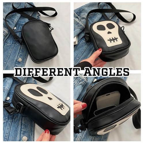 Halloween Purse Skeleton Skull Ghostface Spooky Goth Purses Horror Accessories Sling Crossbody Bag Shoulder Bags4