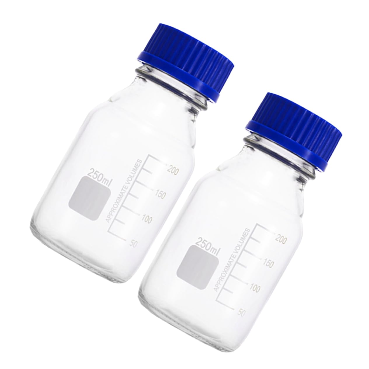 iplusmile 6piezas Frascos De Vidrio Para Laboratorio De Botellas De Muestreo Boca Ancha Para Muestras y Reactivos Transparentes y Duraderas
