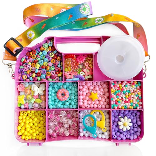 Kit Miçangas Maleta Bolsa para Montar Pulseiras - Rosa
