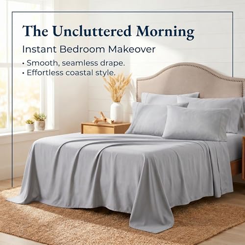 Image of Chaps Queen Sheet & Pillowcase Sets- 6 Piece, Deep Pocket, Wrinkle Free