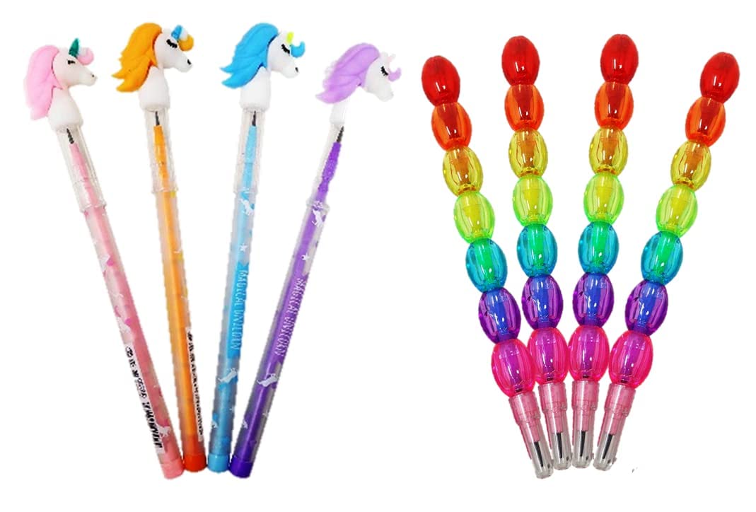 SAMVARDHAN Designer Rainbow Colour Stack Pencil With Unicorn Design Stack Pencil (Pack Of 8 Pencils),Multicolor (B0B5NBV8ZN) Amazon Price History, Amazon Price Tracker
