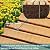 8' Wooden Garden Pathway, Straight Hardwood Outdoor Roll Out Walkway Lawn Boardwalk Wood Patio Path Decor for Beach Wood Flooring and Party Paths