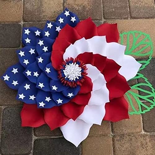 4Th Of July Wreath Patriotic Door Wreath, Fourth Of July Wreath Front Door Independence Memorial Day Decor American Flag Wreath Decor Hanging Garland For Home Wall Porch Holiday Decor Supplies #TOP3