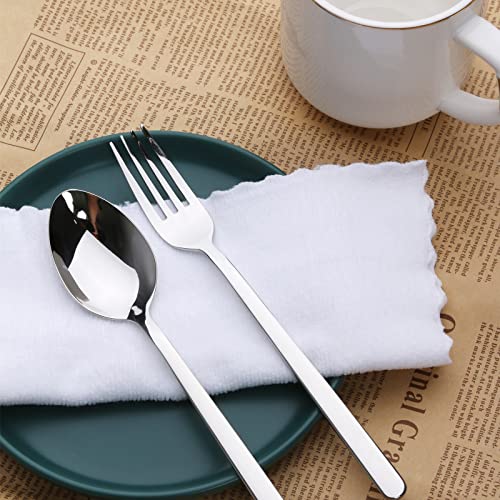 Kingstone Dinner Spoons Set Of 16, 8-Inch 18/10 Stainless Steel Spoon Cutlery Table Spoon For Home, Kitchen & Restaurant, Dishwasher Safe (Dinner Spoons Set, 16-Piece) #TOP6