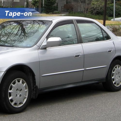 Image of Window Visors Rain Guards for 1998 1999 2000 2001 2002 Honda Accord, Out-Channel Window Vent Wind Deflectors Visors Shades for 98-02 Accord Sedan