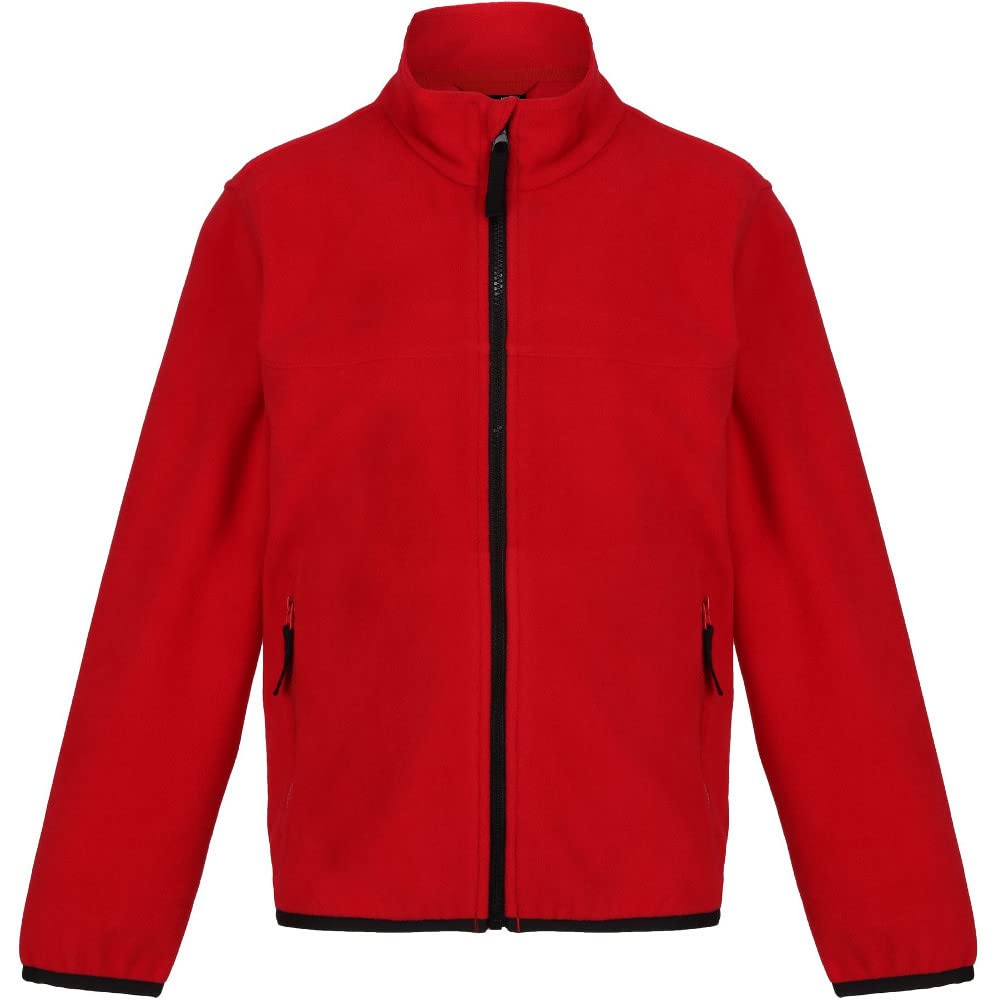 Regatta Red Junior Microfleece Jacket - Trf688 - Classic - 5-6 Years