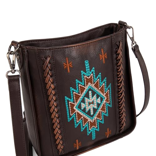 Montana West Aztec Crossbody Bags for Women Embroidered Distressd2