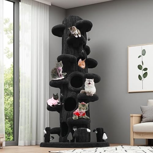 Super Large Cat Tree for Indoor Cats, All-in-One Tall Cats ...