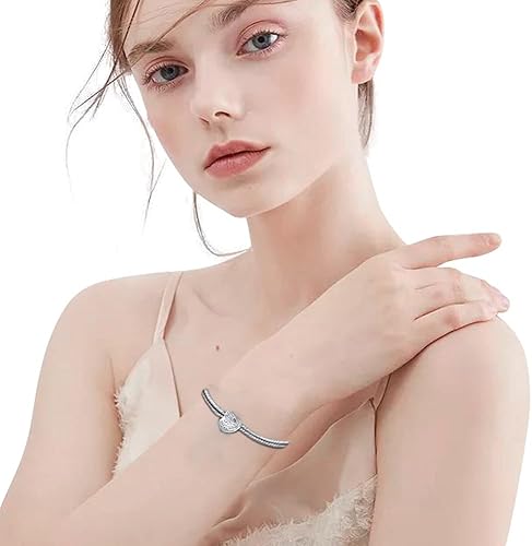 Miniatura 3 de EHEG Dijes de piedra natal de amor para mujer pulseras y collares de plata de ley 925 con circonita cúbica 5A regalos de joyería de cumpleaños para