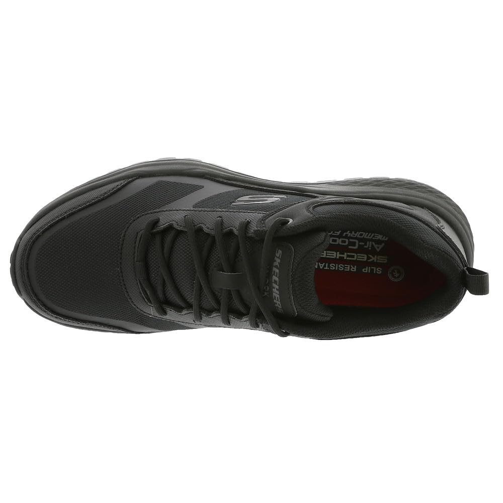 Skechers Men's Work Street Treader SR Food Service Shoe, BLK, 14