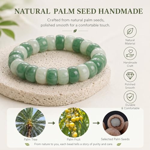 Image of Frodete Bodhi Fidget Bracelet Seed Stretch Anxiety Relief Healing Jewelry