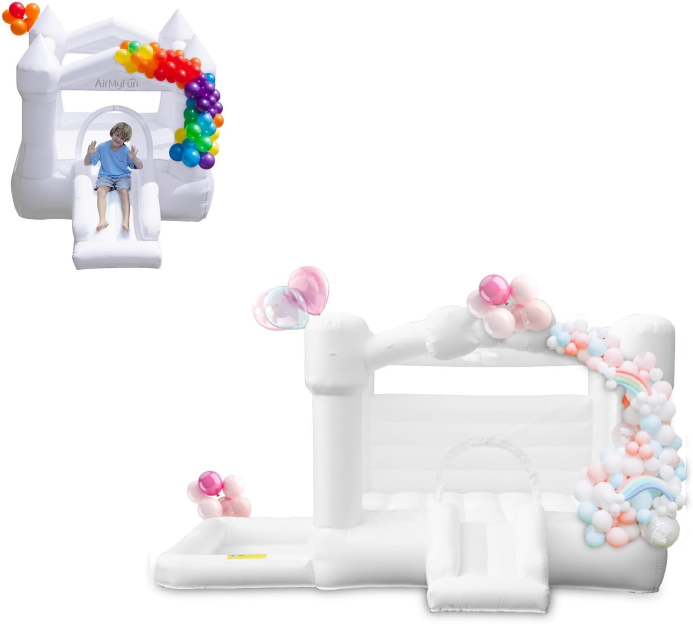 AirMyFun White Bounce House