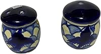 Vista 3 de Talavera Combined Salt & Pepper Shakers (Blue & White, Ceramic)