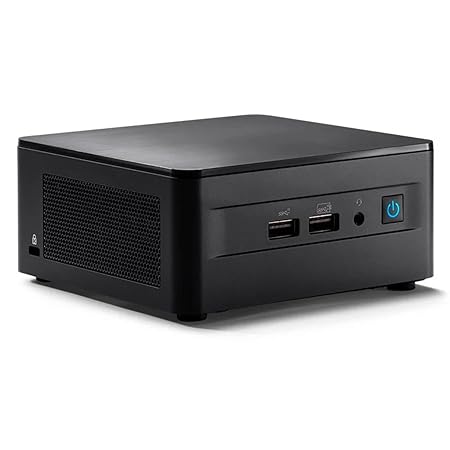 Intel NUC 12 Pro NUC12WSHi7 Barebones Desktop Computer i71260P No RAM/Storage/OS, 0GB, Windows 11 Home, Black