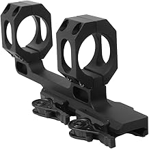 ADM AD-RECON 30 mm 1.63" NV Height Scope Mount, 2" Offset, Dual QD Titanium Lever, Fits 56 mm Objective, 6061 T6 Aluminum, T3 Mil-Spec Anodize, QD Auto Lock Lever (AD-RECON-M-30-TL)