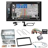 Pioneer AVIC-Z730DAB Digitalradio DAB+ Bluetooth CD USB MP3 Navigation Autoradio Einbauset kompatibel mit Peugeot 207 307 Partner Expert