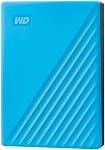 WD 4TB My Passport Portable Hard Drive, External HDD with backup software and password protection, Blue - WDBPKJ0040BBL-WESN