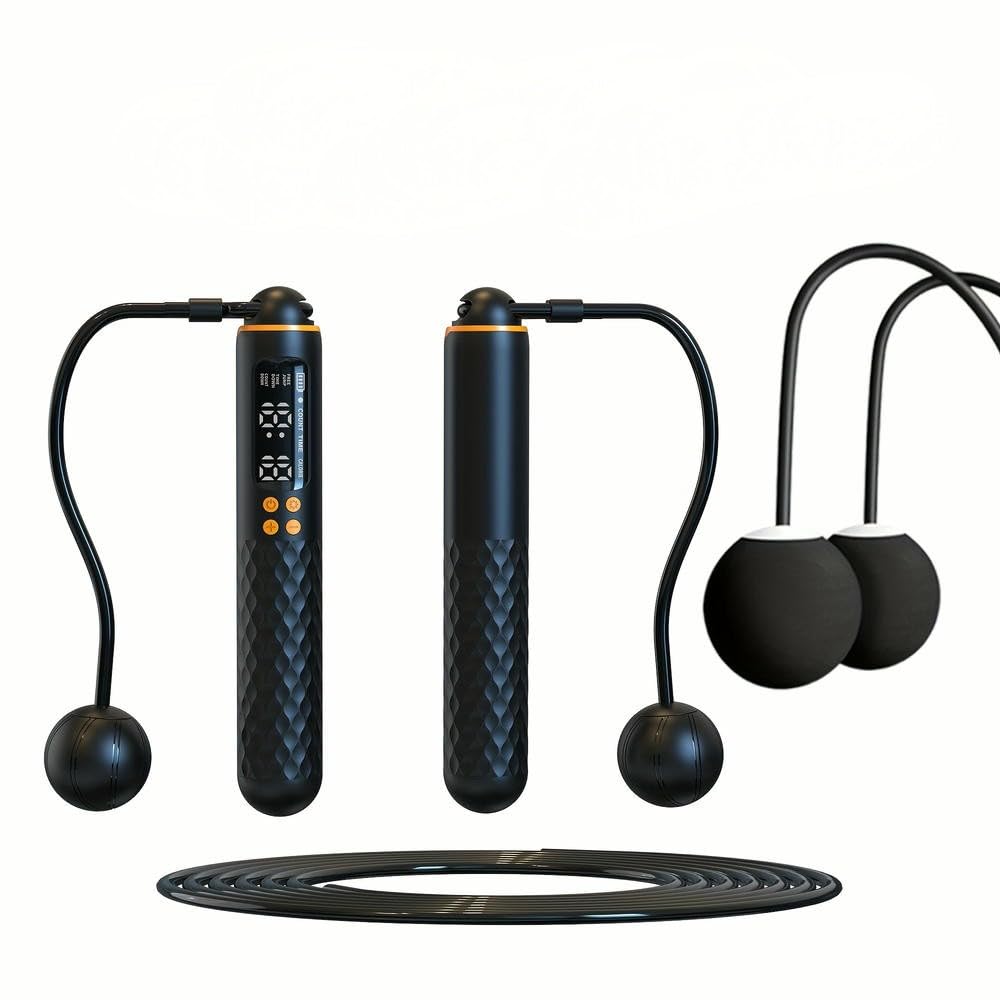 Corde à Sauter électronique Rechargeable par USB, Compteur de Tension réglable, enregistreur de mémoire, entraînement de Force et de Fitness