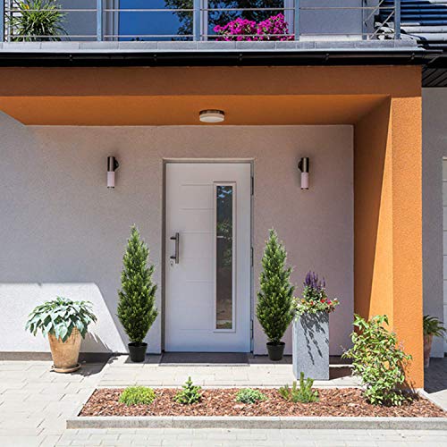 I.c.elaine 5 Foot Topiary Trees Artificial Outdoor 2 Pack Large Cedar Pine Fake Plants Uv Rated 5Ft Faux Topiary Bushes And Shrubs Set Of 2 For Home Indoor Front Porch Patio Decor #TOP6