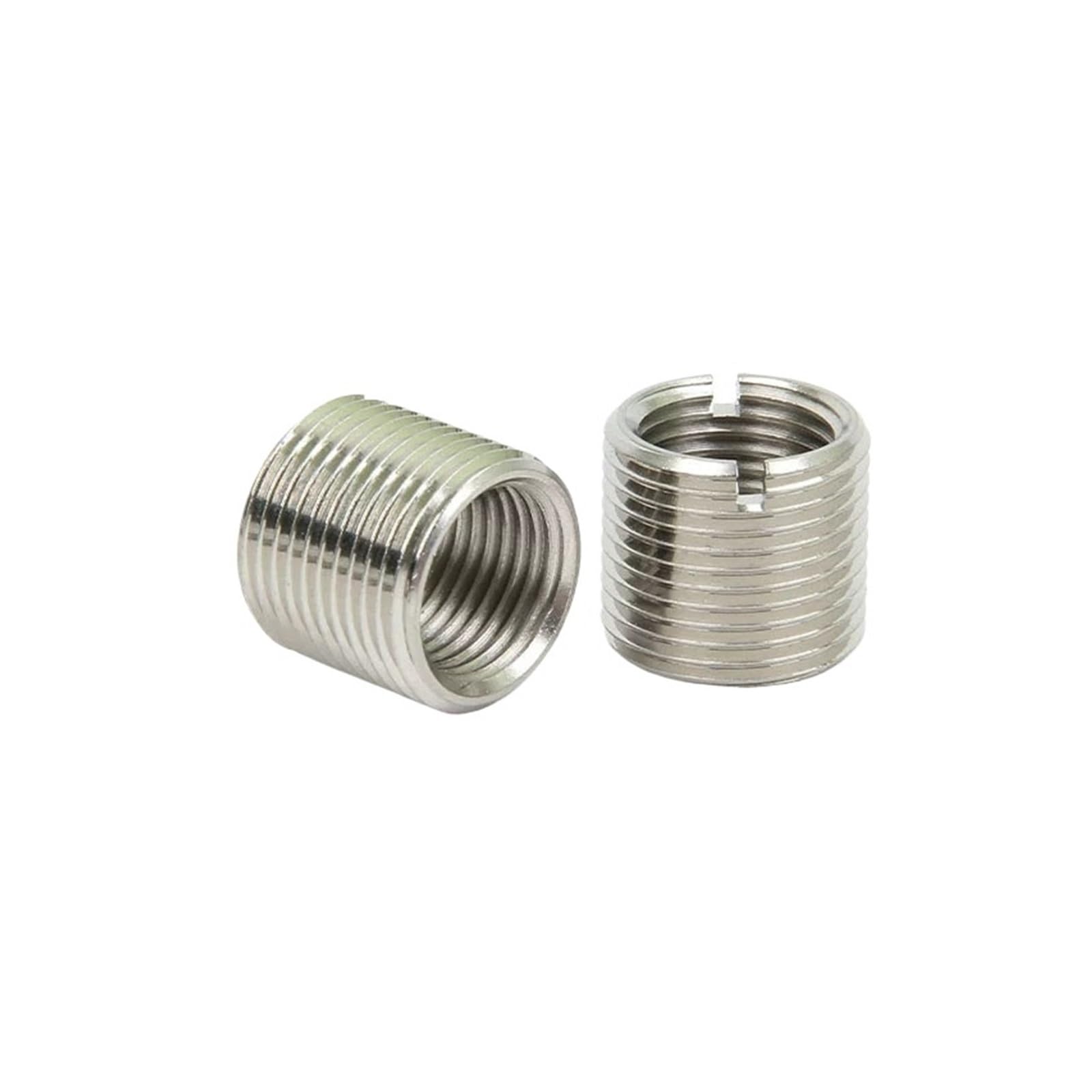 20 teile/satz M8 ~ M16 303 Edelstahl Schlitzmuttern for Innen- und Außenzähne Selbstschneidende Gewindeeinsatzadapter Schraubenmutternhülse