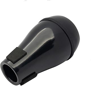 Alipis Portable Trombone Mute Abs Material Noise Dampener Accessory Lightweight Practice Silencer for Alto Tenor Trombones Easy to Install Black Random Color