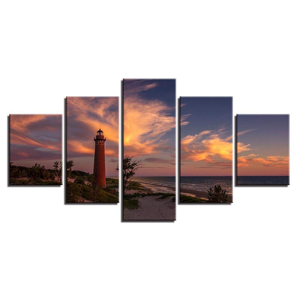 Art phare paysage impression de prestige pour séjour élégant