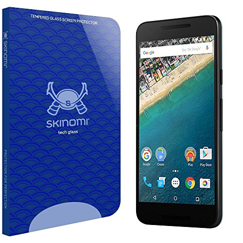 Skinomi Tech Glass Screen Protector Compatible with LG Nexus 5X (Google Nexus 5X) 9H Hardness Clear HD Ballistic Tempered Glass Shield