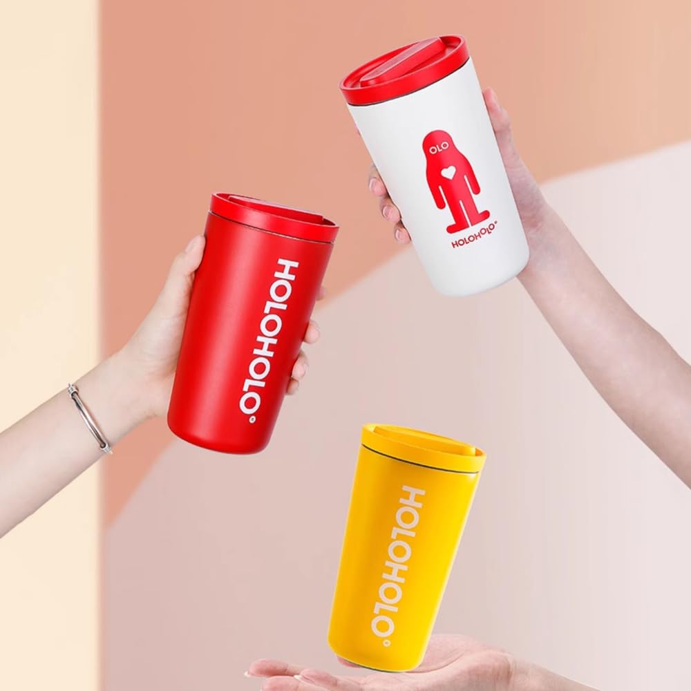 Kubki termos dziewczyny kubek do kawy 400 ml duża pojemność kubek Stanley ze stali nierdzewnej ceramiczna wkładka kempingowe kubki do kawy szerokie usta design kompaktowe przenośne kubki