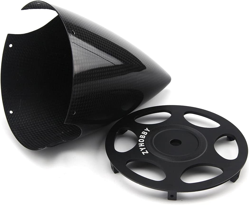 ZYHOBBY RC Spinner 4.5inch Carbon Fiber Spinner 2 Blade with Anodized Aluminium Back Plate for Gas RC Plane