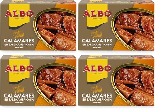 Calamares en Salsa Americana, 110g (Paquete de 4)