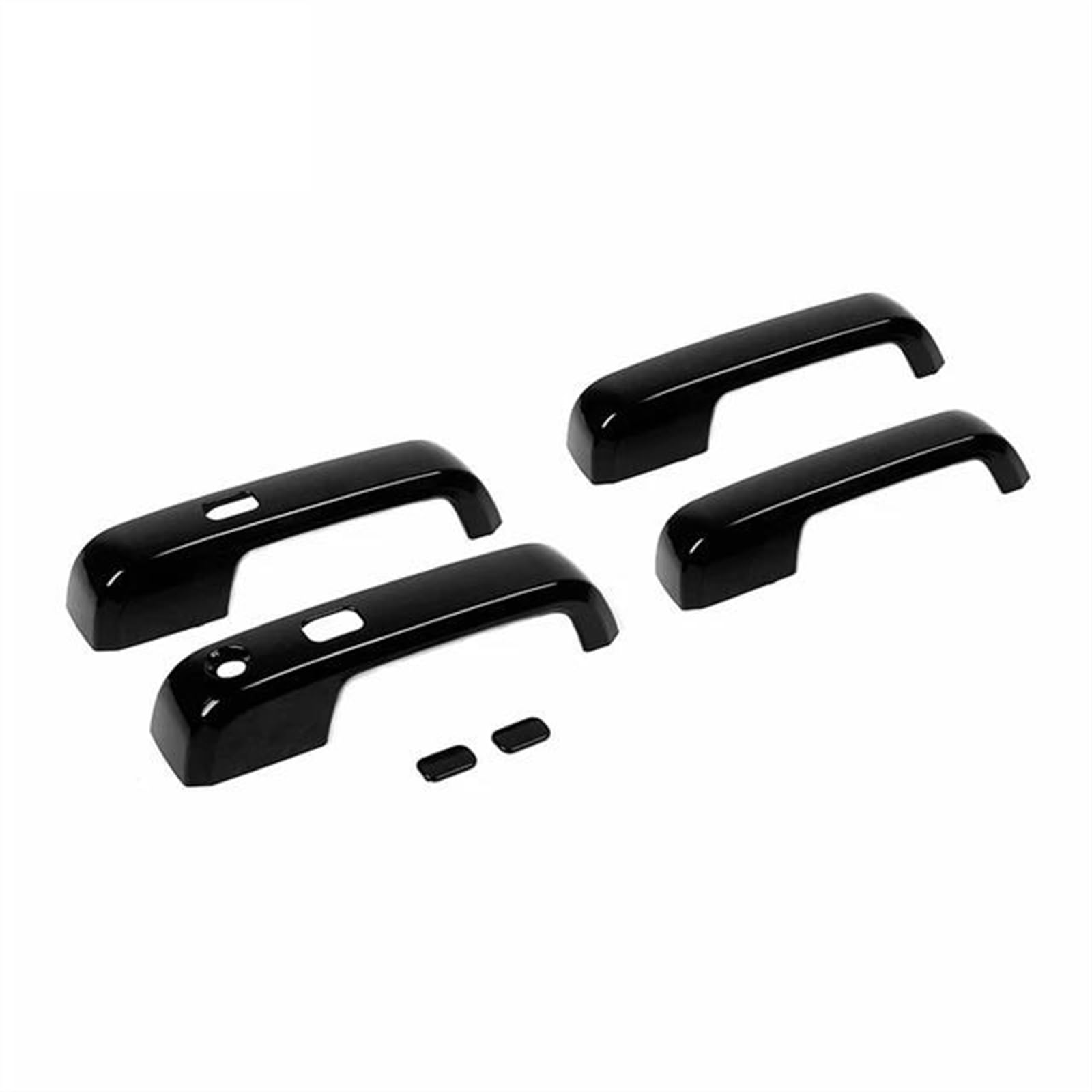 SLIMES Car Exterior Door Handle Grab Bowl Cover Trim Styling Auto Moldings ABS Accessories for Ford F150 2015-2020 Protection(C Black)