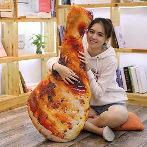 HitHopKing 3D Chicken Leg Pillow Plush Toy Creative 3D Simulation Fried Chicken Baby Stuffed Toy Soft Plush Toy (2#, 85CM/33 inch)