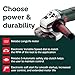 Metabo WEV15-125 HT Lock-On 13.5 Amp 2,800-9,600 rpm Angle Grinder with Electronics and High Torque, 4.5