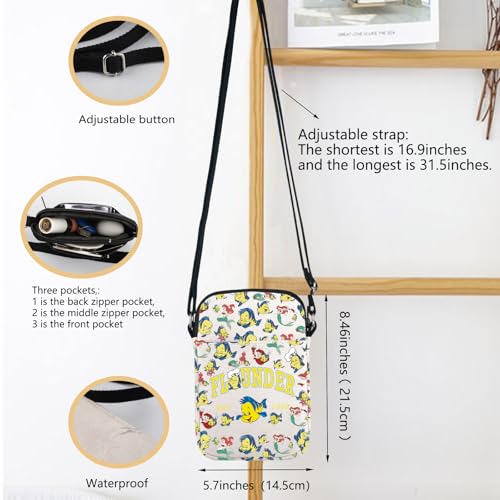 Mermaid Inspired Crossbody Bag Fl*under Gift Magic Kingd*m Inspired Gift Fl*under Est 1989 Shoulder Bag Fl*under Lover Gift2