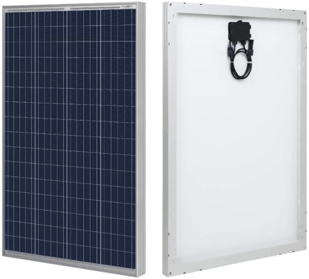 100 Watt 12 Volt Polycrystalline Solar Panel High Efficiency Module PV Power for Battery Charging Boat, Car, Van, RV 100W
