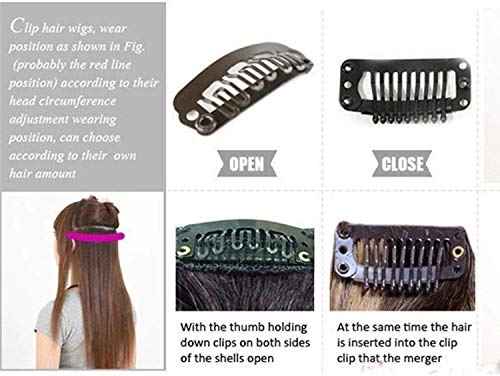 Image of curly hair extension (24 inch brown)