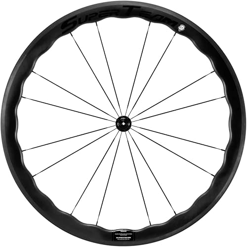 Miniatura 3 de SUPERTEAM Ruedas de carbono para sierra de llanta sin cámara 700c Rueda de bicicleta de carretera 45502.559in