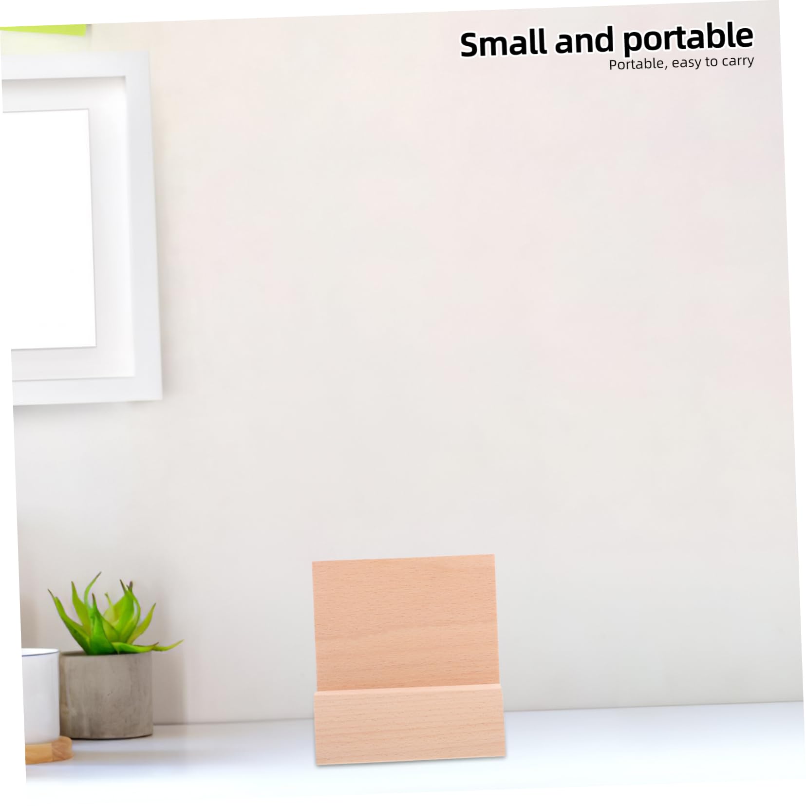 NUOBESTY 5 Pièces Base De Calendrier De Bureau Porte-carte Postale Petit Porte-affiche Porte-signe De Mariage Support De Cartes Numérotées Porte-mémo Cartes Affichant Des Détenteurs Bois