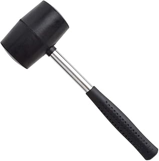 Sponsored Ad - Gunpla 12oz Rubber Head Hammer with Anti-Slip Stainless Steel Tube Rubber Handle Rubber Mallet
