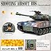 Supdex 1:18 RC Tank, 2.4Ghz RUS T-90 Remote Control Tank Model Toys, Battle Army with Smoke, Light Sound, Volume Switch, Military Toy for Adults and Kids That Shoots BBS