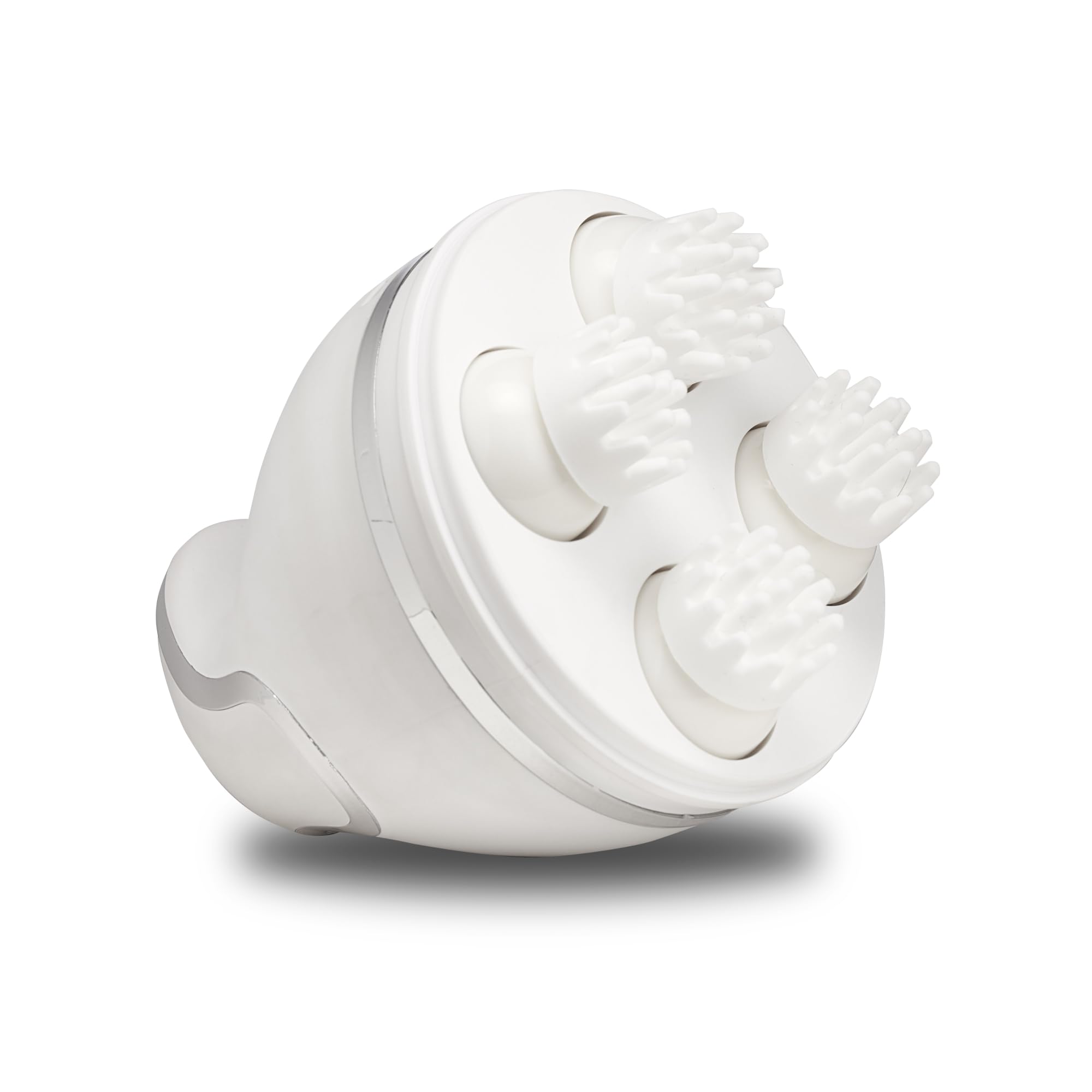 First Health Electric Head Massager, Cordless Hair Scalp Massager with 4 Dual-Direction Heads, 4 Massage Modes, Includes Rechargeable Battery with 2-