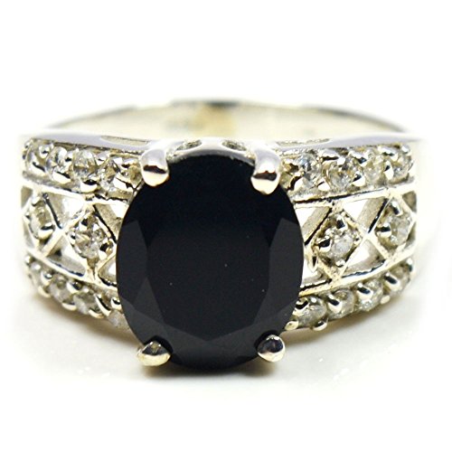 Bague onyx noir argent 925 contre les allergies et bijoux fragiles