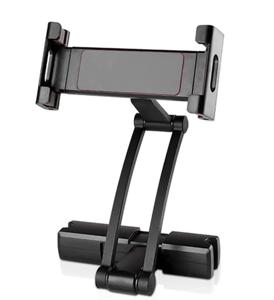 Samochodowy Uchwyt na Telefon, 360 stopni obrotowy stojak na tablet uniwersalny uchwyt na telefon wsparcie tabletu uchwyt samochodowy zagłówek 6-10 cali łatwa instalacja(Black)