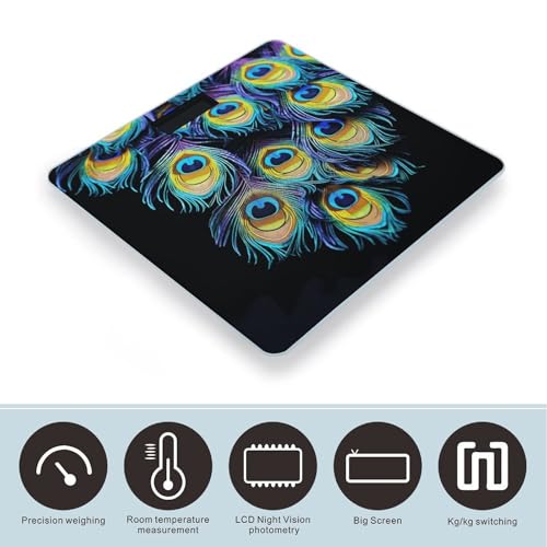 Báscula Digital de Baño con Pantalla LED Clara y Vidrio Templado miniatura 3