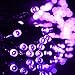 LALAPAO Solar Powered String Lights Halloween Outdoor Decor 72ft 200 LED 8 Mode Fairy Lights Waterproof for Indoor Garden Party Patio Home Wedding Lawn Christmas Tree Decorations (Purple)