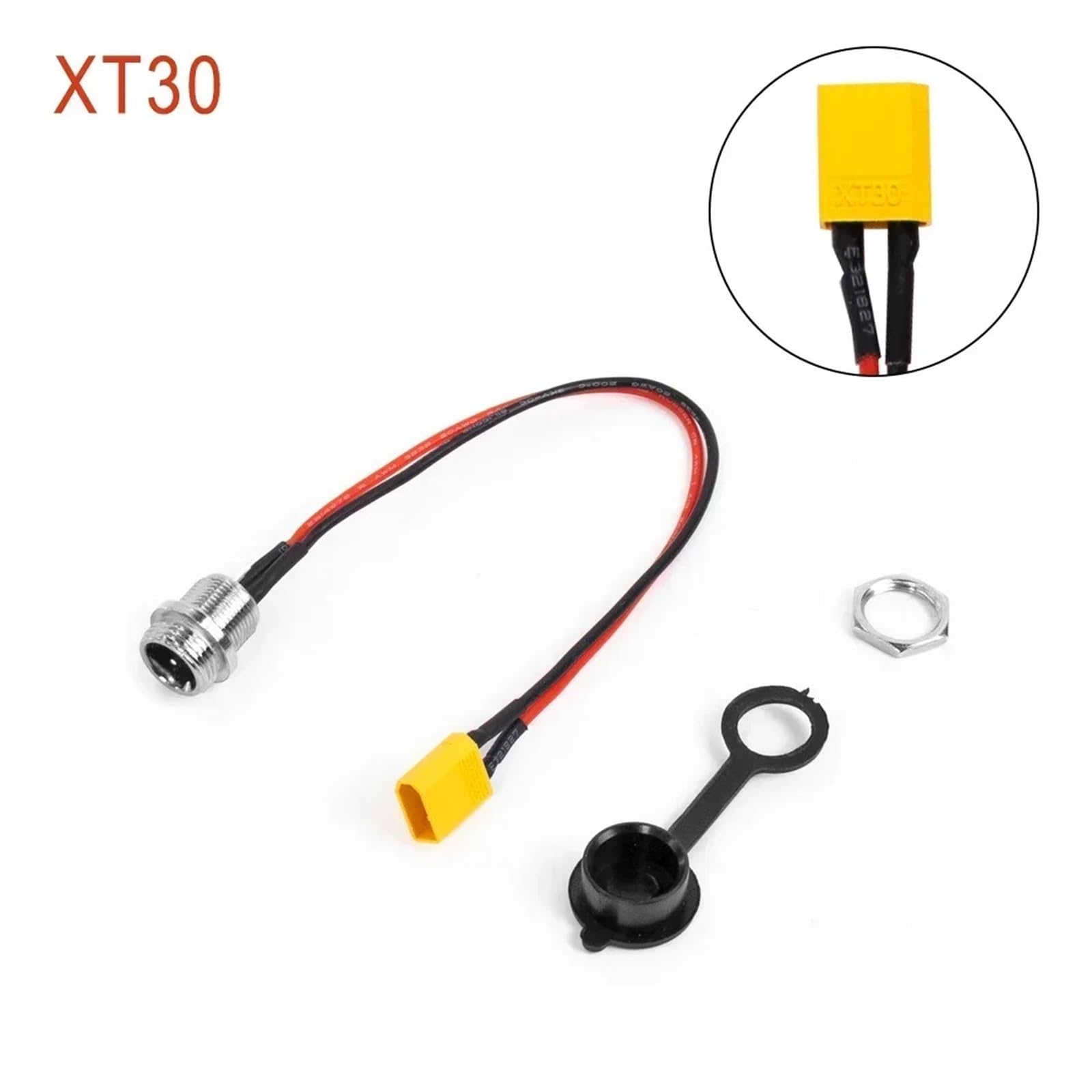 1 à 5 pièces de connecteurs XT60/XT30 à 3 Broches GX16 compatibles avec Les trottinettes électriques VSETT 8, 8+, 9, 9+, 10+, Zero 8, 9, 10, 8X, 10X et 11X.(5PCS XT60)