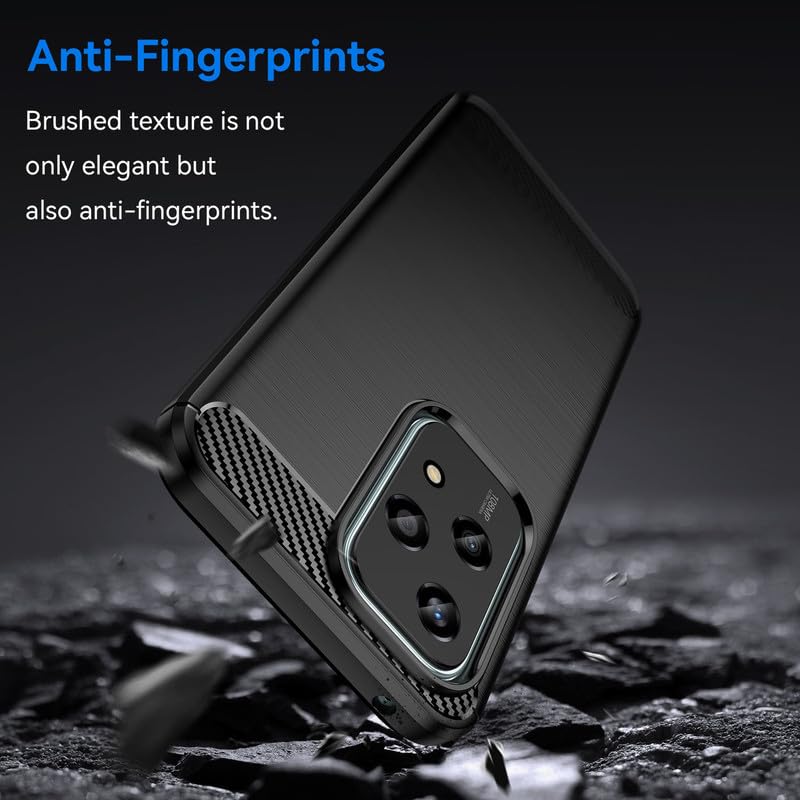Image of Hybrid Carbon Fiber Back Case for Honor 200 Lite (Blue)