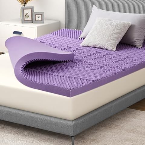 3 Inch 5-Zone Gel Infused Memory Foam Mattress Topper Full Size, CertiPUR-US Certified