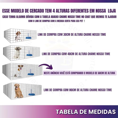 Cercadinho Para Cachorro Cercado Pet Portão Para Cachorro Com 6 Telas Móvel (Preto)